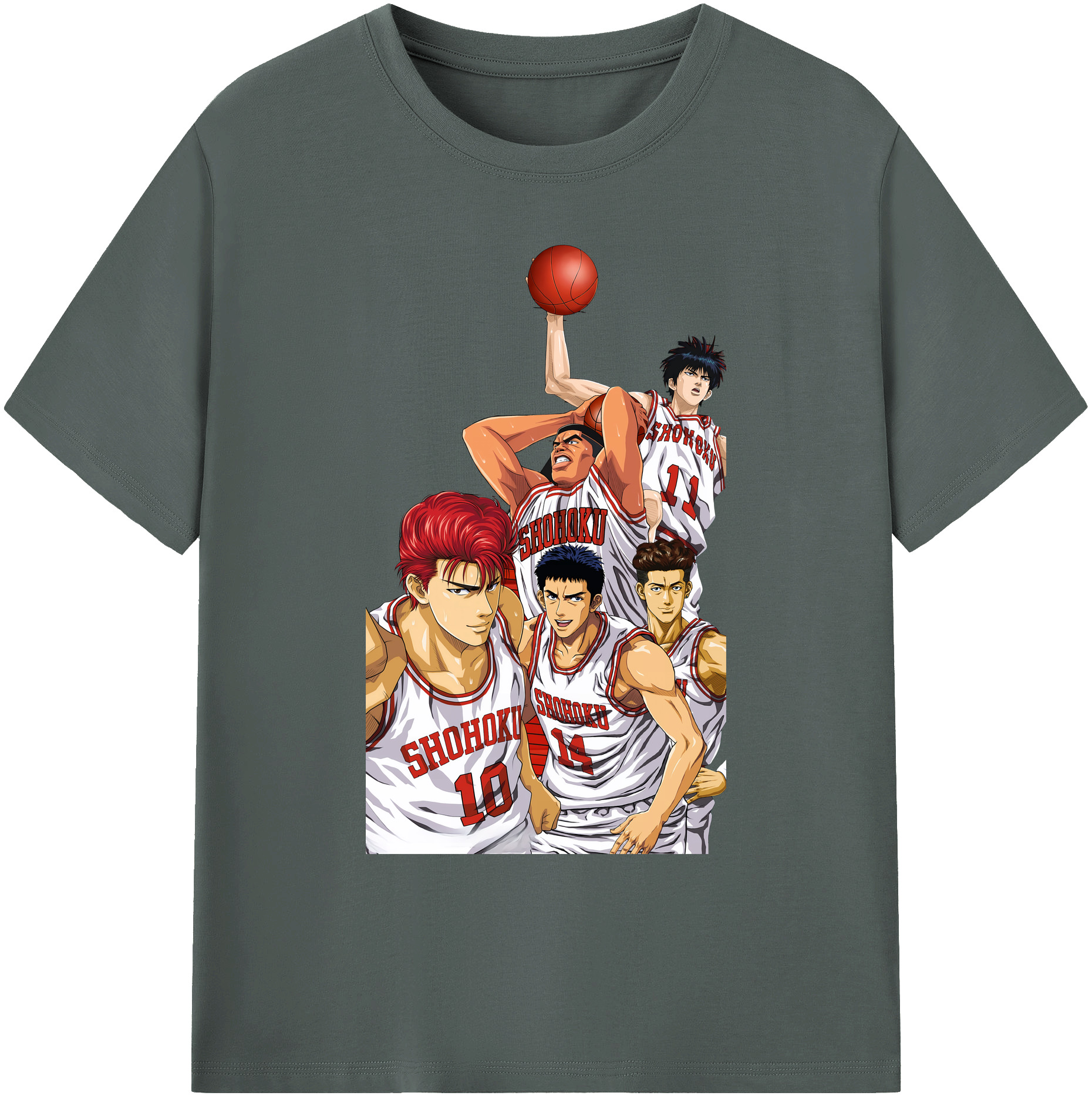 （画像用） SLAM DUNK／スラムダンク 綿100％ メンズ半袖Tシャツ｜肌触りやわらか＆通気性